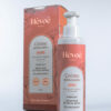 Crème Nettoyante Hévoé 100 % naturelle, flacon pompe 150 ml et boîte cartonnée élégante, soin vegan purifiant aux algues arc-en-ciel pour tous types de peaux.