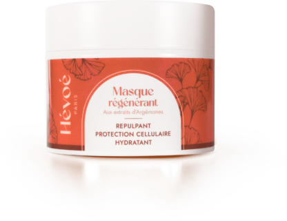 pot de 100 ml du masque régénérant Hévoé avec packaging éco-responsable